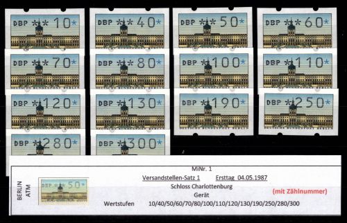 Berlin Automatenmarken 1 VS 1 postfrisch
