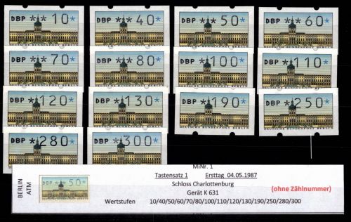 Berlin Automatenmarken 1 TS 1 postfrisch