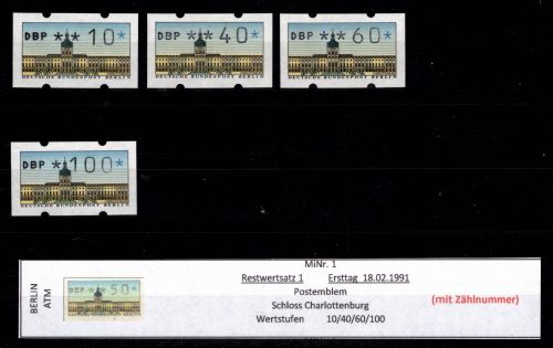Berlin Automatenmarken 1 RS 1 postfrisch