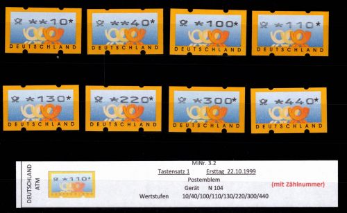 BRD Bund Automatenmarken 3.2 TS 1 postfrisch