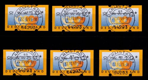 BRD Bund Automatenmarken 3.2 RS 1 gestempelt