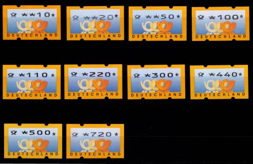 BRD Bund Automatenmarken 3.3 VS 2 postfrisch mit Nummer #DGG55