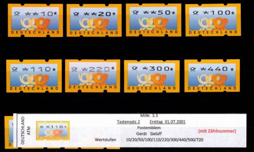 BRD Bund Automatenmarken 3.3 TS 2 postfrisch