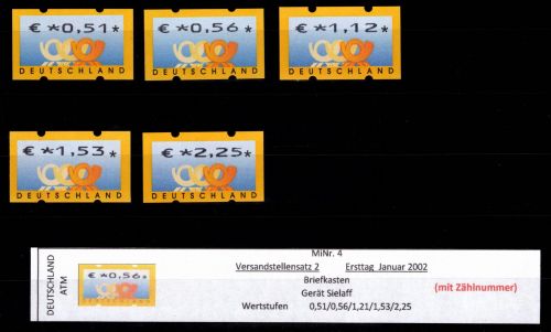 BRD Bund Automatenmarken 4.1 VS 2 postfrisch