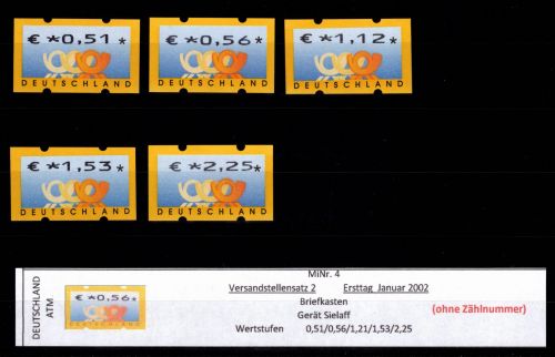 BRD Bund Automatenmarken 4.1 VS 2 postfrisch
