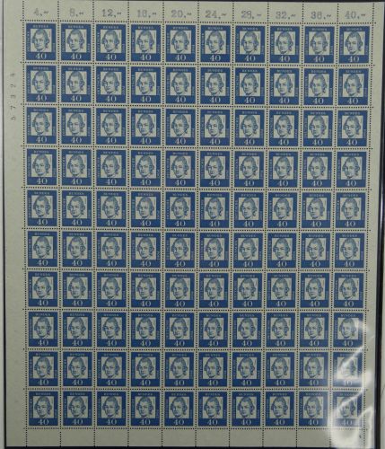 BRD Bund 355 x Bogen postfrisch FN 4 #DFX50