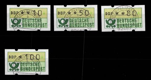 BRD Bund Automatenmarken 1.2 hu RS 3 gestempelt ohne Nummer #DGH46