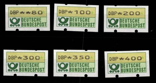 BRD Bund Automatenmarken 1 F postfrisch mit Nummer #DGH47