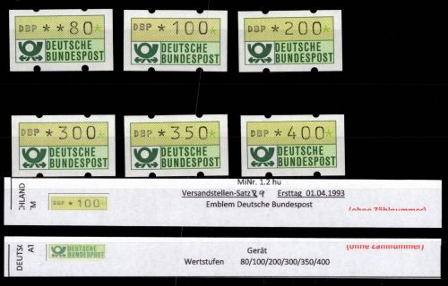 BRD Bund Automatenmarken 1.2 hu VS 9 postfrisch