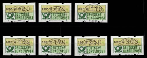 BRD Bund Automatenmarken 1.1 hu VS 2 gestempelt ohne Nummer #DGH68