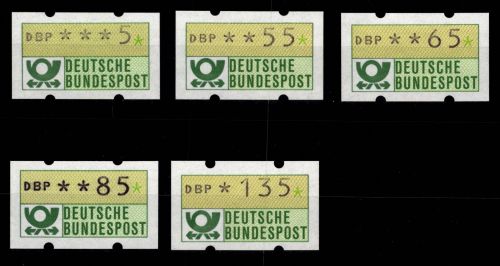 BRD Bund Automatenmarken 1.1 hu VS 4 postfrisch ohne Nummer #DGH75
