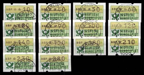 BRD Bund Automatenmarken 1.1 hu TS 1 gestempelt ohne Nummer #DGH90