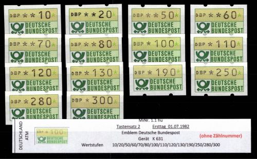 BRD Bund Automatenmarken 1.1 hu TS 2 postfrisch