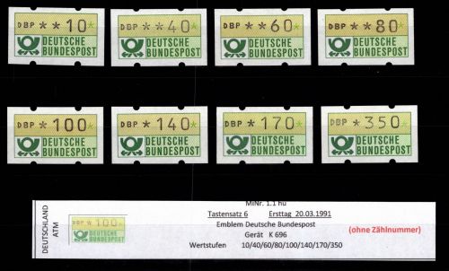 BRD Bund Automatenmarken 1.1 hu TS 6 postfrisch