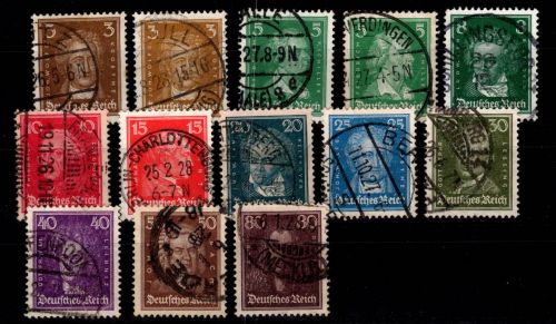 Deutsches Reich 385-397 gestempelt #DGJ42