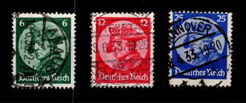 Deutsches Reich 479-481 gestempelt