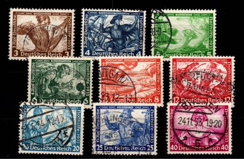 Deutsches Reich 499-507 gestempelt