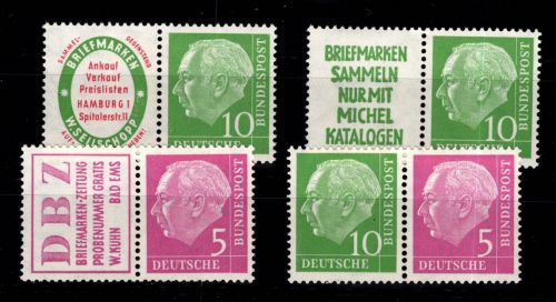 BRD Bund W 4- W 7 postfrisch #DGJ73
