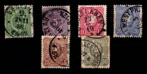 Deutsches Reich 31-36 gestempelt