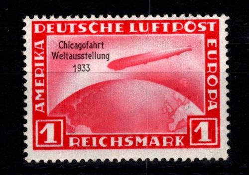 Deutsches Reich 496 mit Falz Chicagofahrt 1933 #DGK04