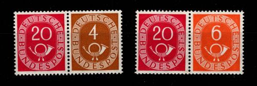 BRD Bund Zusammendrucke W 2, W 3 postfrisch #DGK83