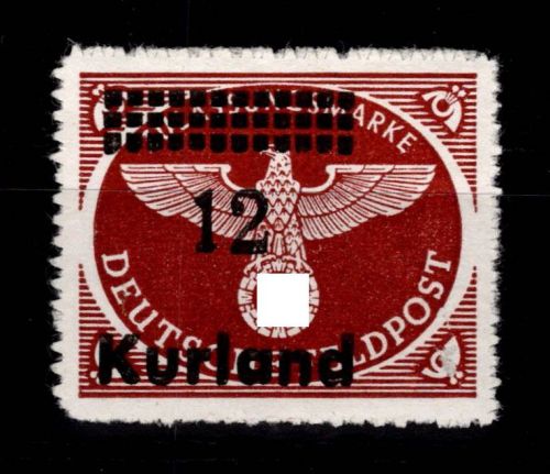 Deutsche Besetzung 2. Wk Kurland 4 B postfrisch #DGK92