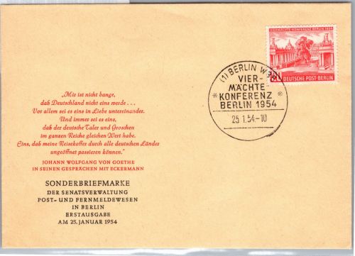 Berlin 116 als Ersttagsbrief FDC Sonderstempel #DGM30