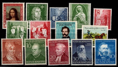 BRD Bund Jahrgang 1952 mit 148-161 postfrisch #DGM49