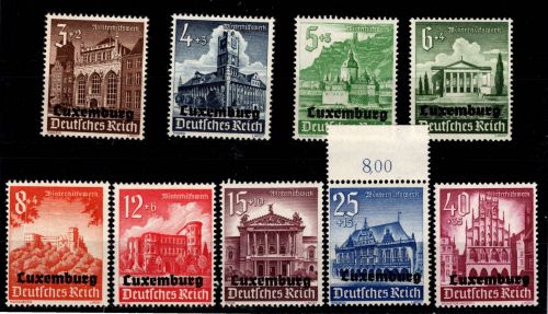 Deutsche Besetzung 2.WK Luxemburg 33-41 postfrisch
