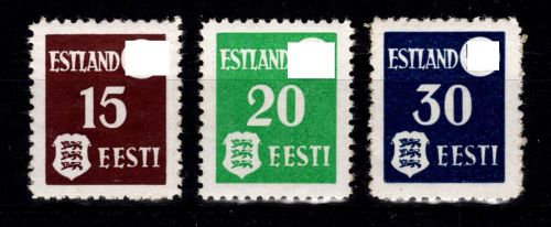 Deutsche Besetzung Estland 1-3 x postfrisch #DGO12
