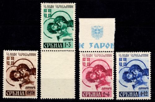 Deutsche Besetzung Serbien 62-65 postfrisch