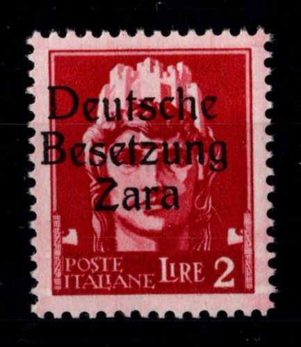 Deutsche Besetzung Zara 12 II postfrisch Befund Brunel VP #DGP52