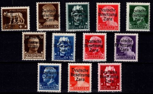 Deutsche Besetzung Zara 1-12 postfrisch #DGP54