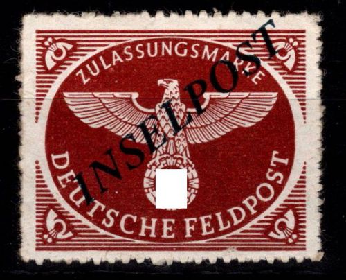 Inselpost 10 B d postfrisch geprüft Müller BPP, leichte Mängel #DGQ03