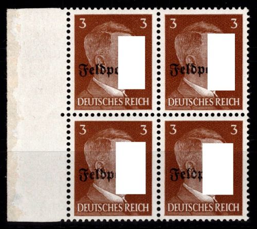 Ruhrkessel-Provisorium 17 postfrisch als 4er Block, signiert Richter #DGQ18
