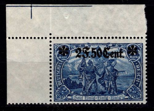 Deutsche Besetzung Etappe West 12 B postfrisch vom gefalteten Eckrand #DGR01