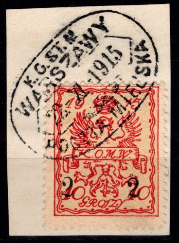 Deutsche Besetzung Polen Stadtpost 5 gestempelt #DGT81