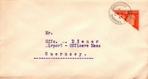 Deutsche Besetzung Guernsey II auf Brief #DGT96