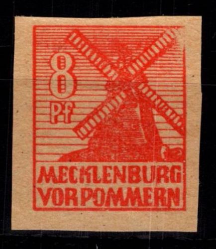 SBZ 34 y G postfrisch Druck auf der Gummiseite #DHI66