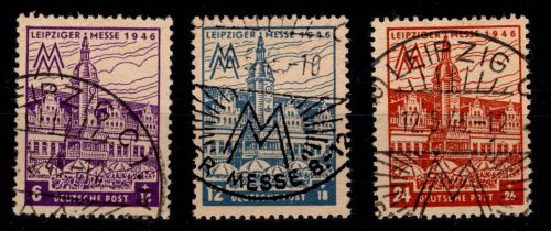 SBZ 162-165 Z gestempelt