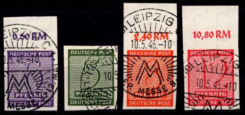 SBZ 116-119 X gestempelt