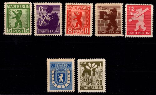 SBZ 1-7 B postfrisch #DHK35