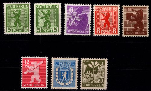 SBZ 1-7 A postfrisch #DHK36