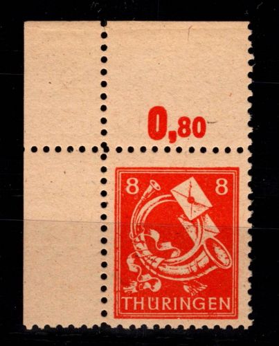 SBZ 96 AX w postfrisch vom Eckrand, geprüft Jasch BPP #DHK86