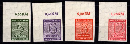 SBZ 116-119 X postfrisch vom Eckrand #DHL48