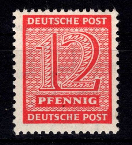 SBZ 132 III gestempelt Plattenfehler III, S verdickt #DHL88
