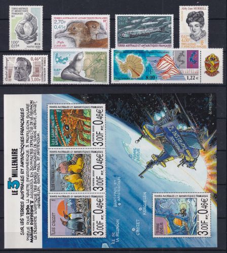 Franz. Gebiete in der Antarktis (TAAF) Jahrgang 2000 postfrisch 416-438 #DEP74