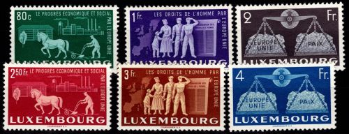 Luxemburg 478-483 mit Falz #DGN04
