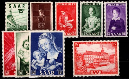 Saarland Jahrgang 1954 postfrisch #DGN17