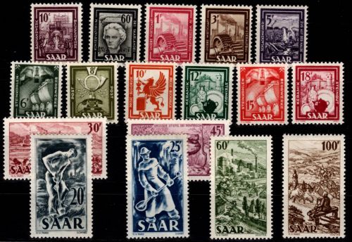 Saarland 272-288 postfrisch